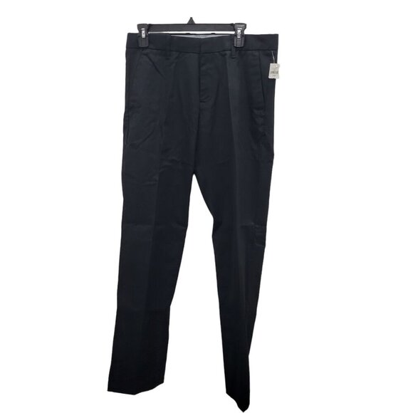Gap Khakis Tailored‎ Wrinkle Resistant Straight Fit Men's Black Pants NWT 31x32 - Picture 1 of 10